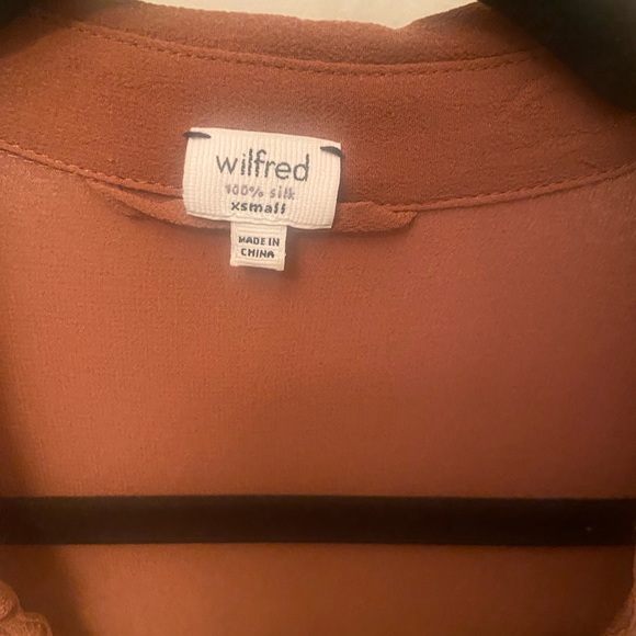 RARE Vintage Wilfred 100% silk sheer dress/shirt. Size x-small. - Picture 8 of 9